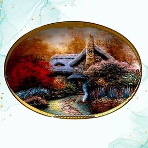 Thomas Kinkade “Ashley’s Cottage” 7th issue Scenes of Serenity #5,266 Limited Ed